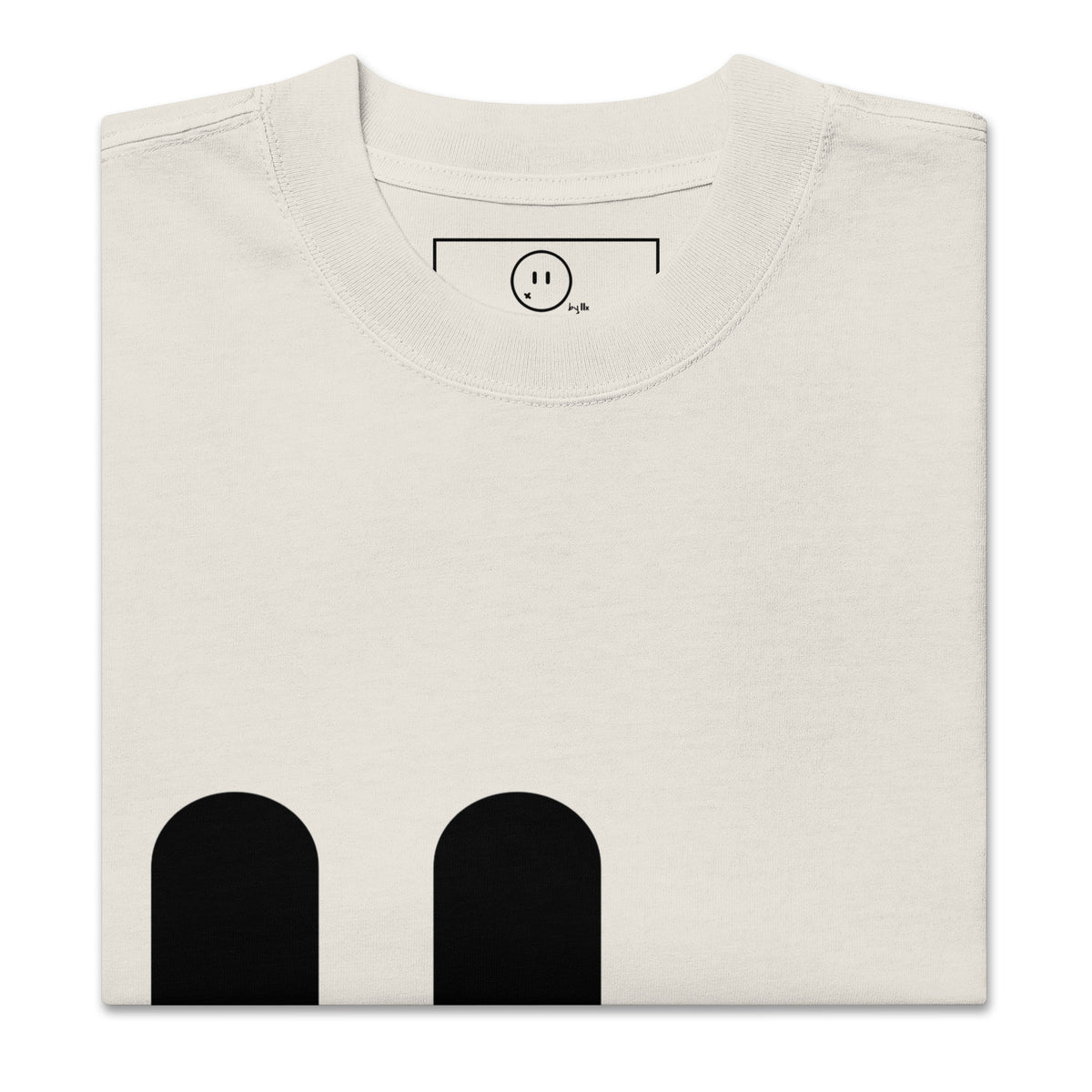 Oversized faded t-shirt — Faded Bone