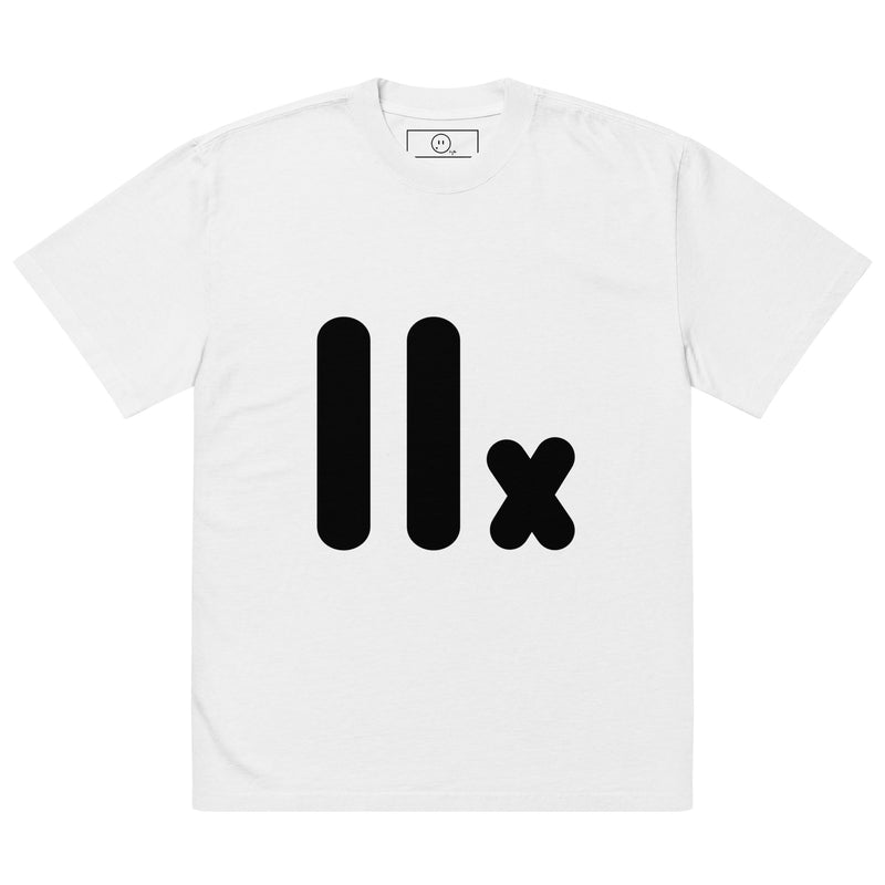 Oversized faded t-shirt — Faded White