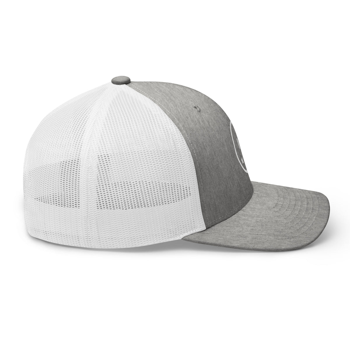 Casquette Trucker — Heather Grey/White
