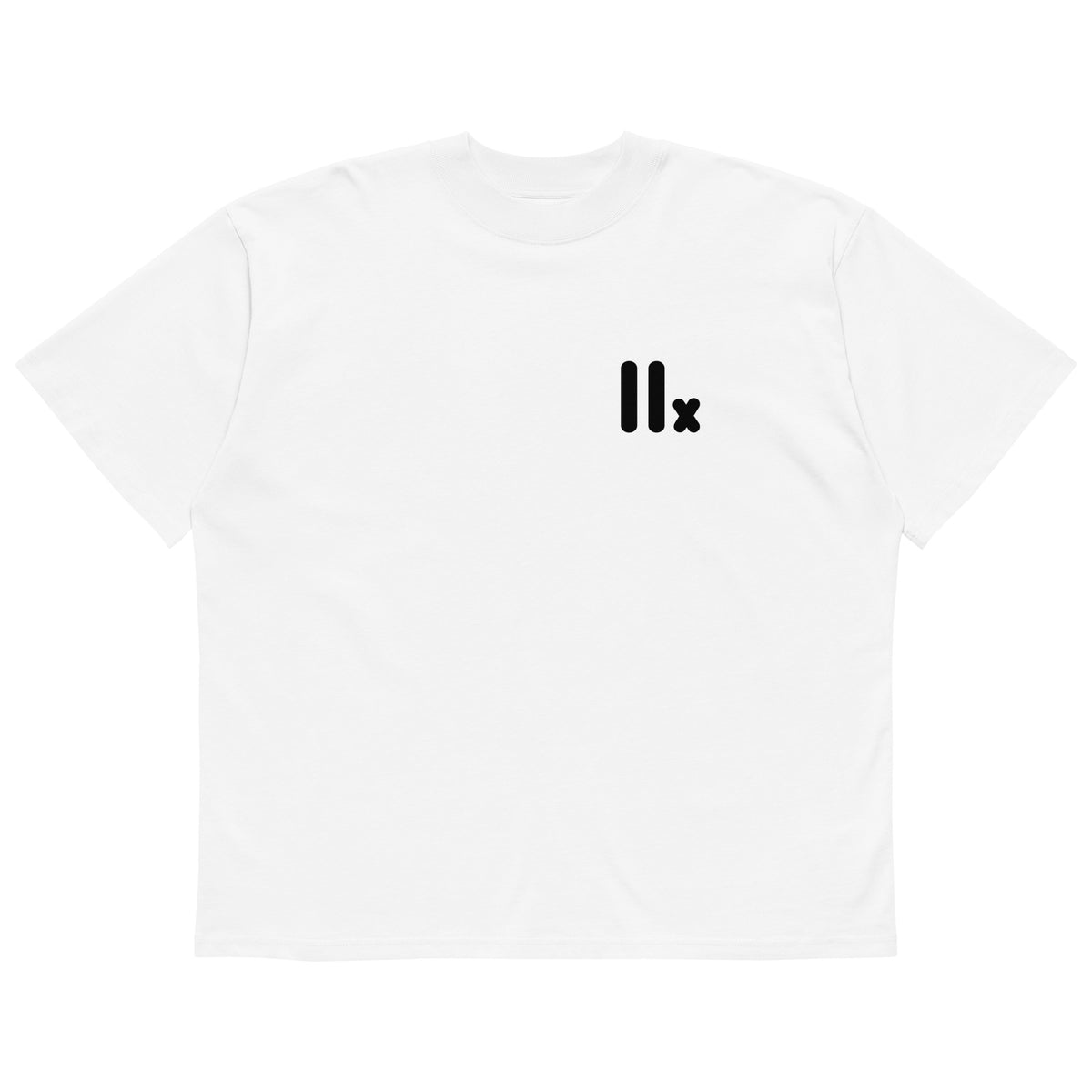 T-shirt col montant écologique unisexe — Blanc
