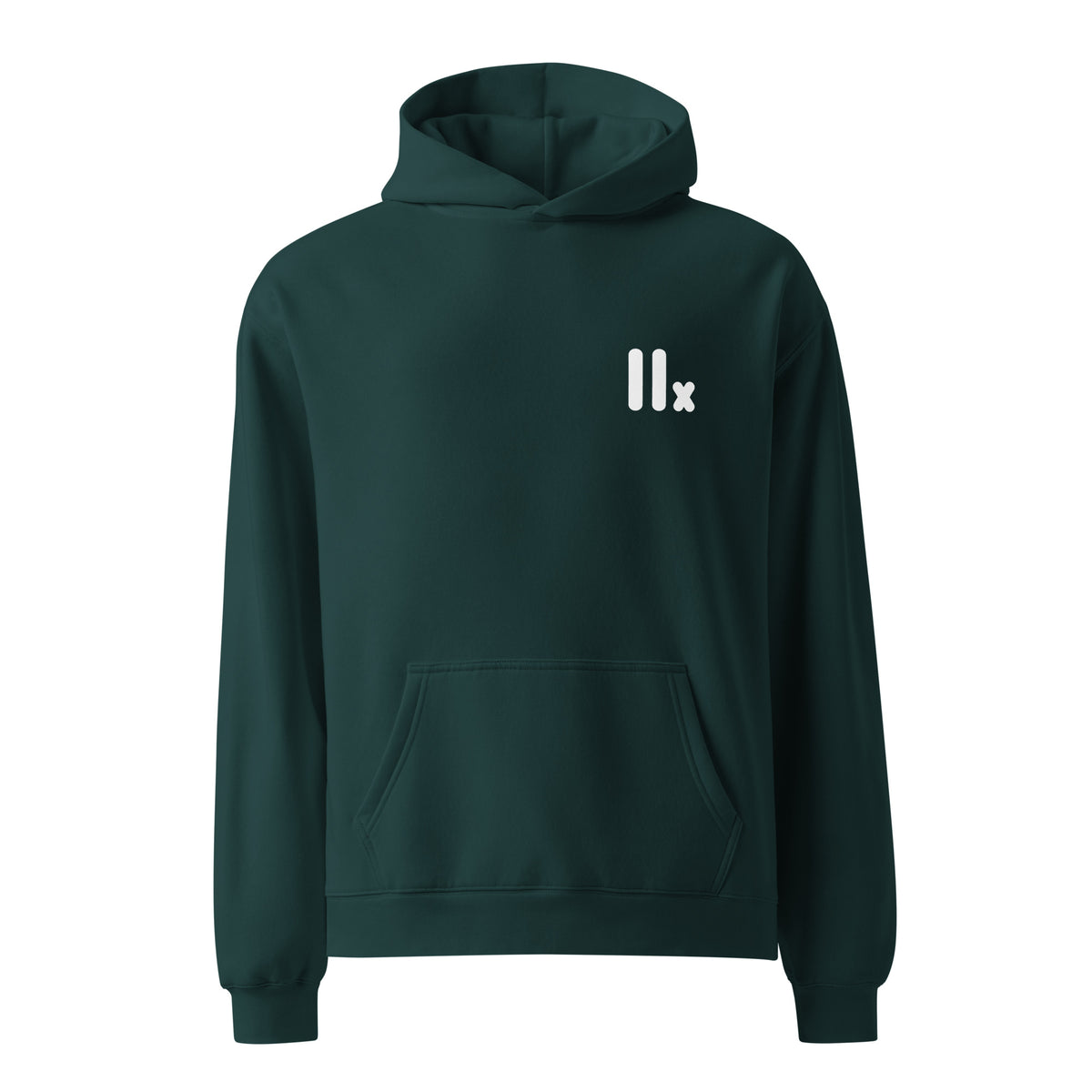 Sweat à capuche oversize unisexe — Pine Green