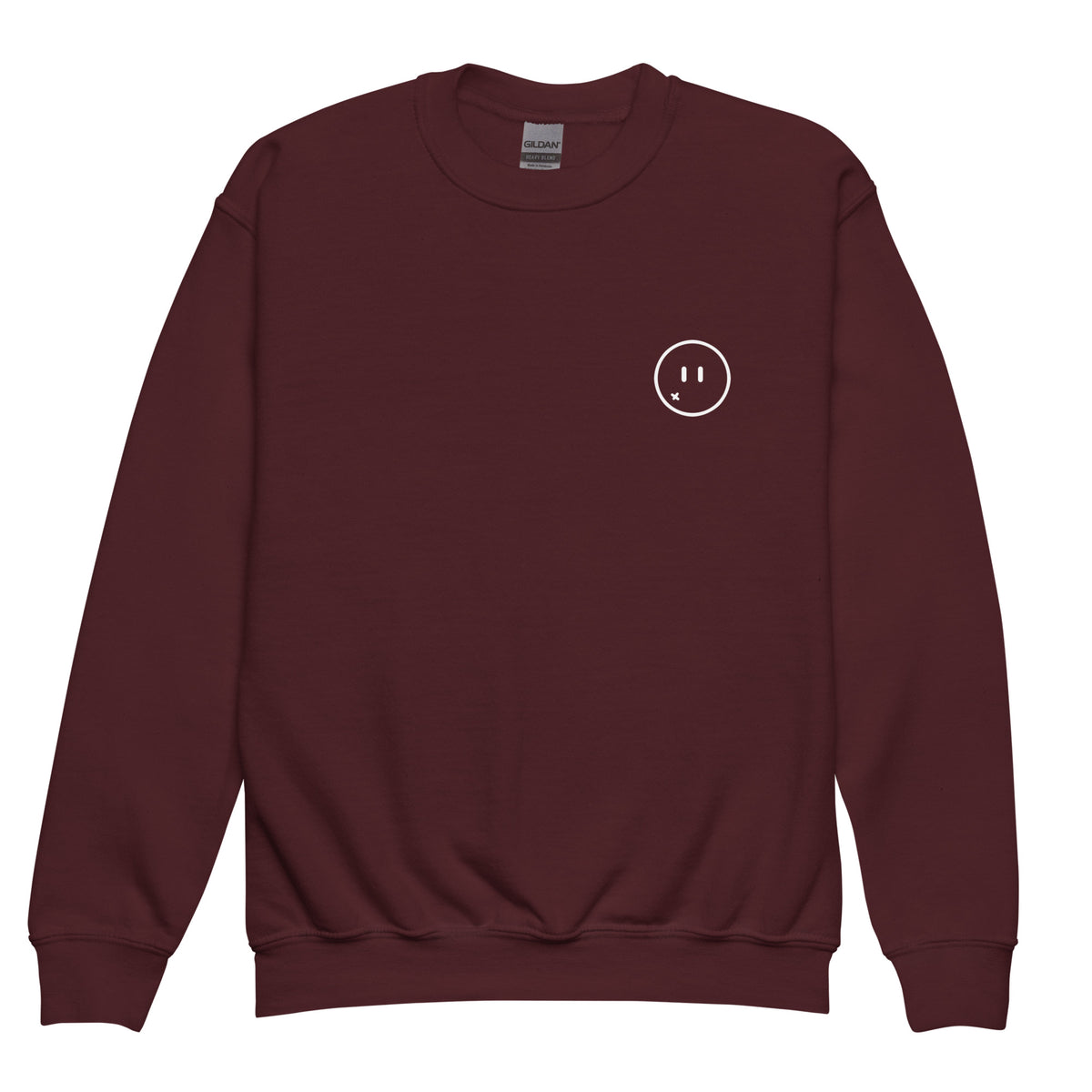 Youth crewneck sweatshirt Chill — Bordeaux