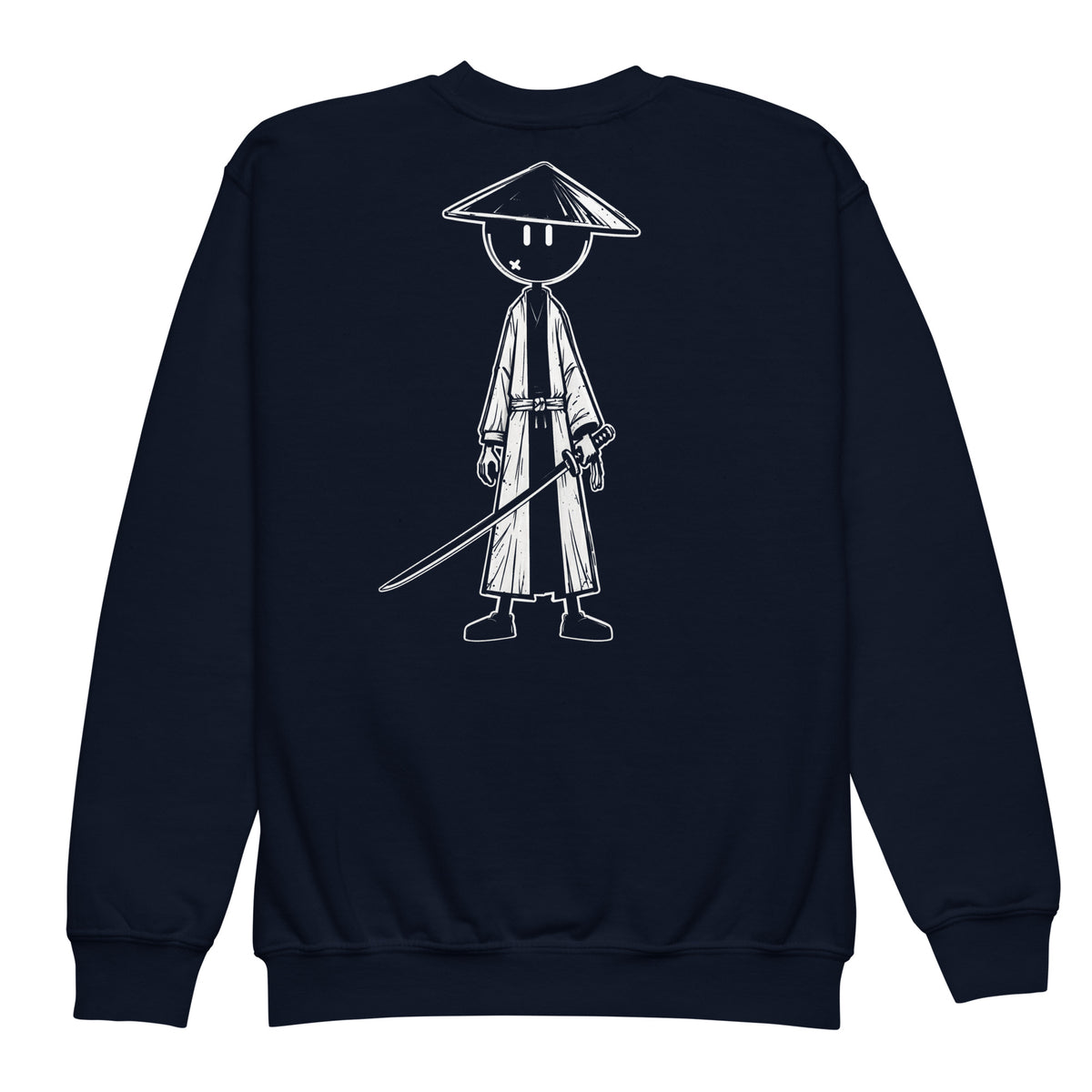 Youth crewneck sweatshirt Samouraï — Bleu Marine