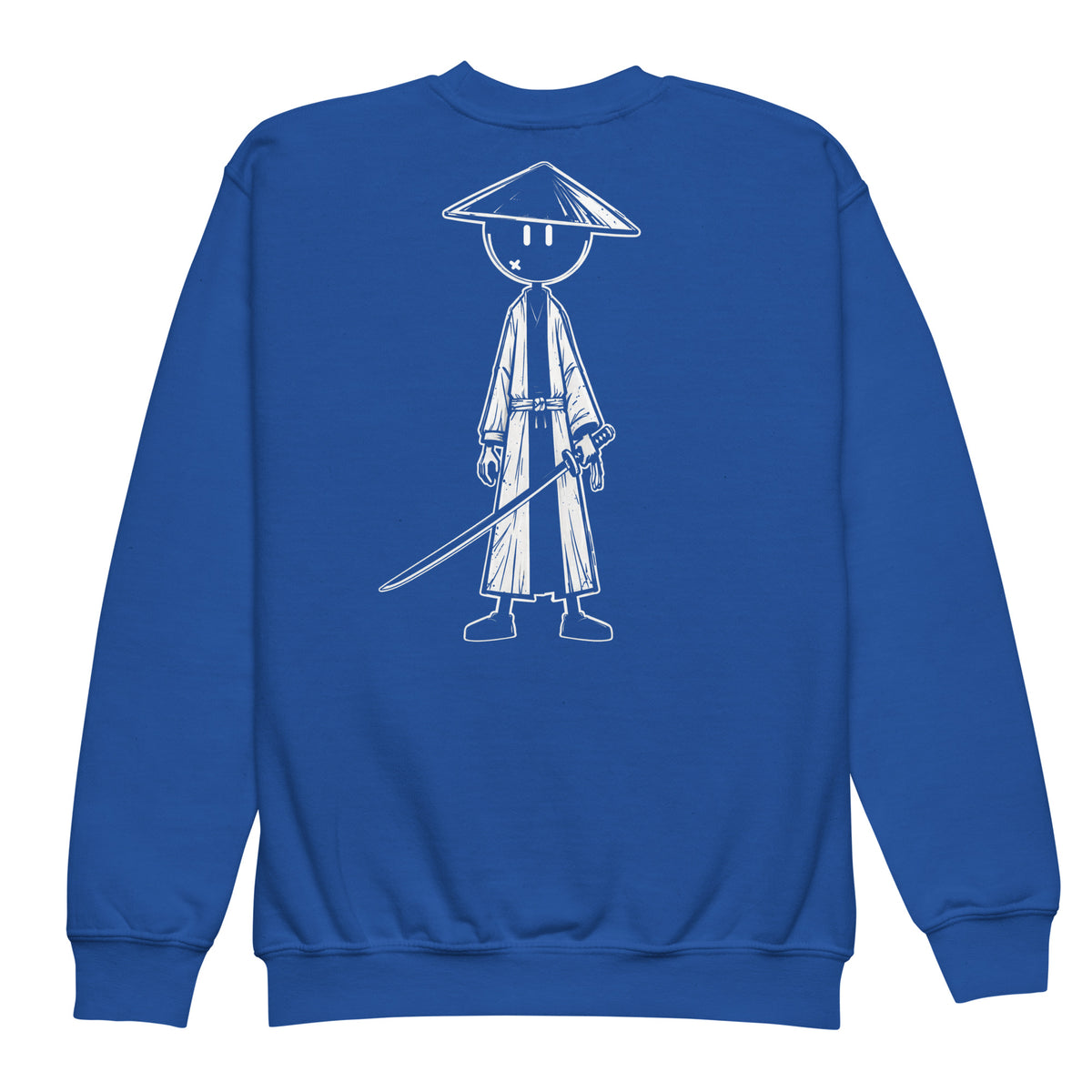 Youth crewneck sweatshirt Samouraï — Bleu Roi