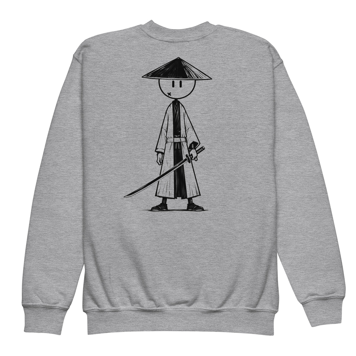 Youth crewneck sweatshirt Samouraï — Gris Sport