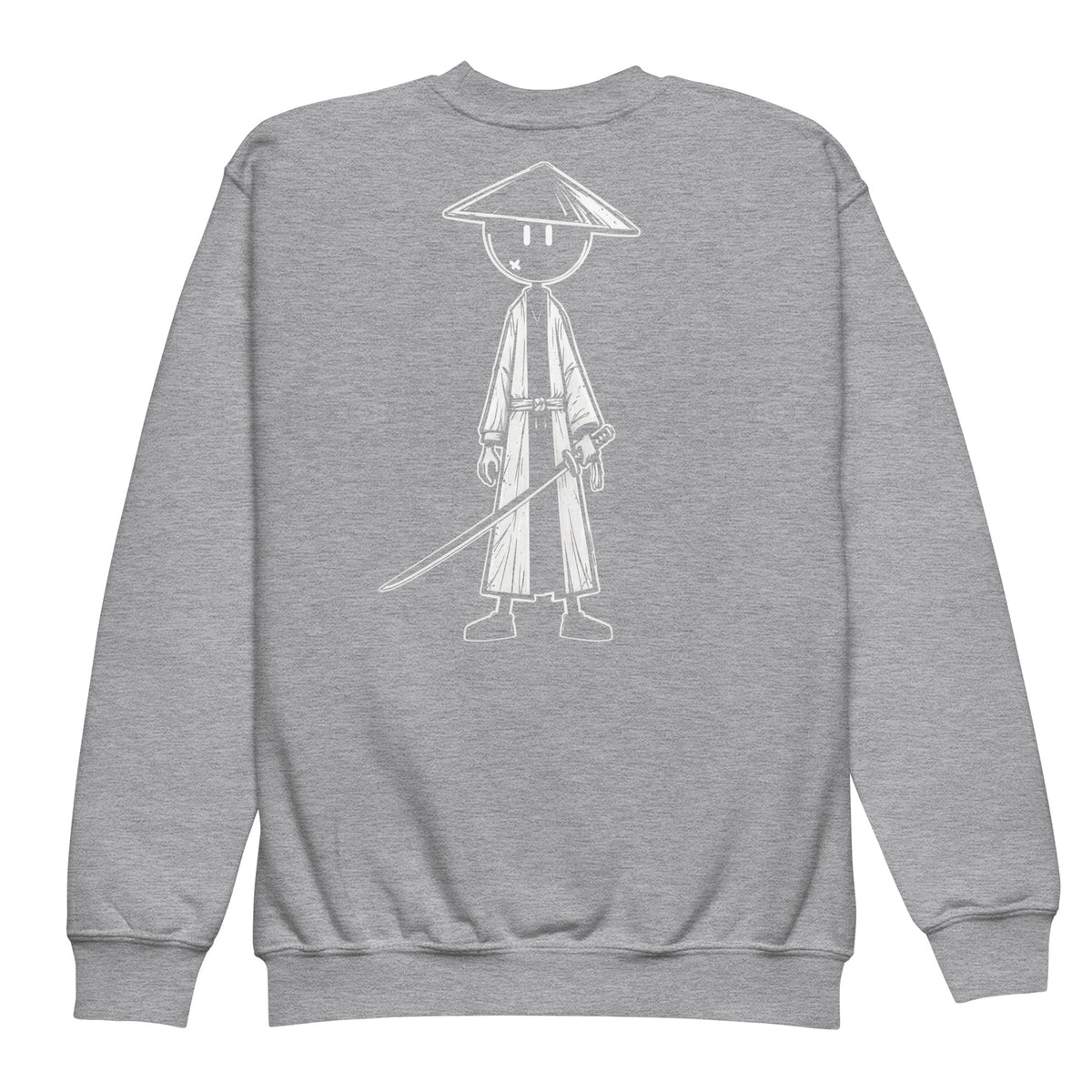 Youth crewneck sweatshirt Samouraï — Gris Sport