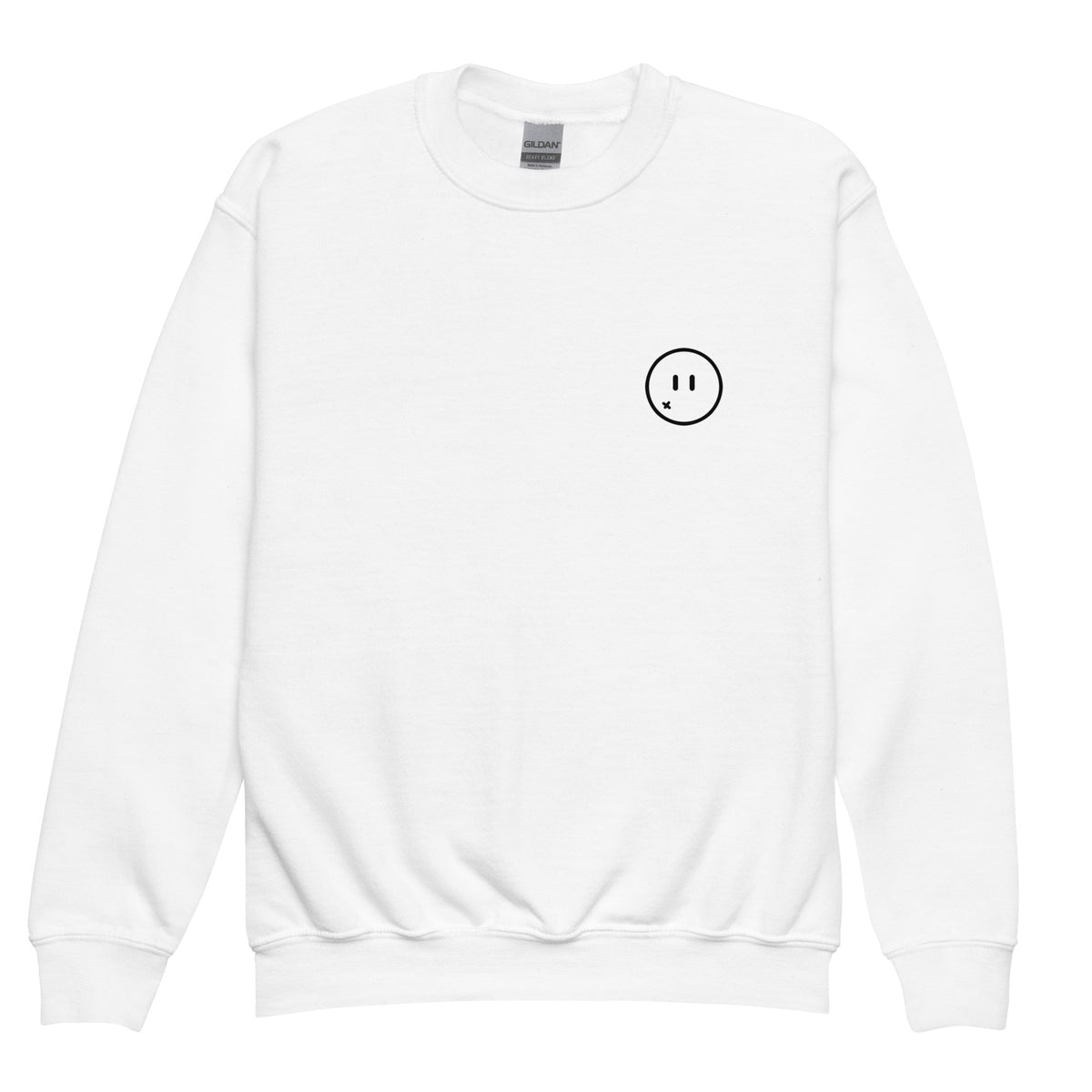 Youth crewneck sweatshirt Gangster — White