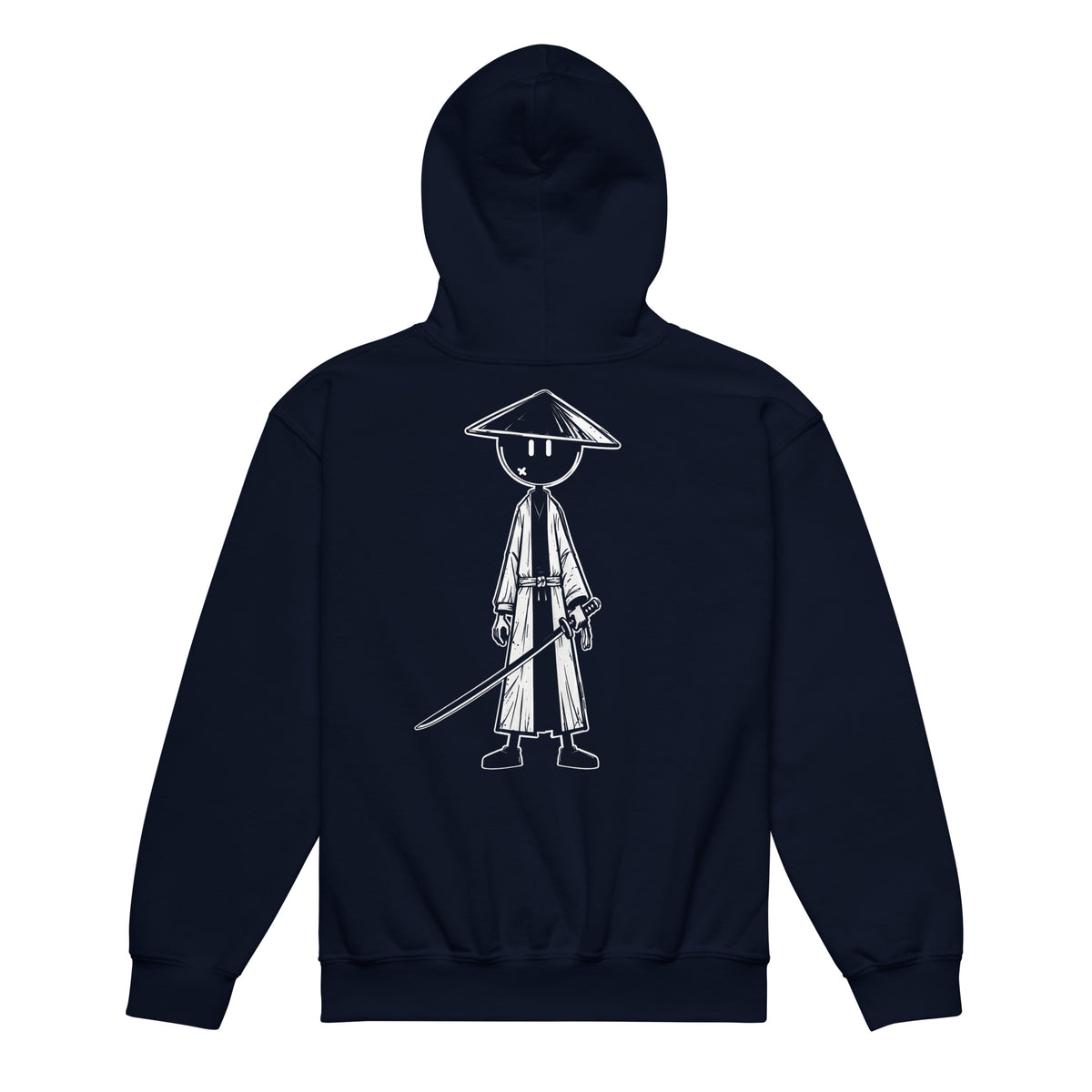 Youth heavy blend hoodie Samouraï — Bleu Marine