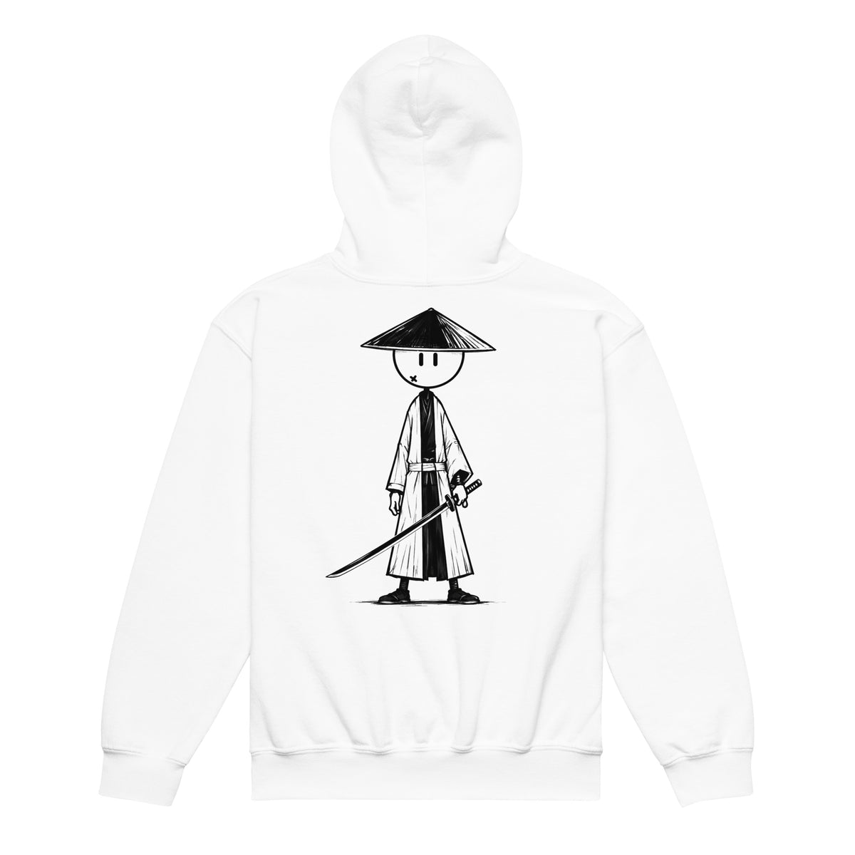 Youth heavy blend hoodie Samouraï — Blanc